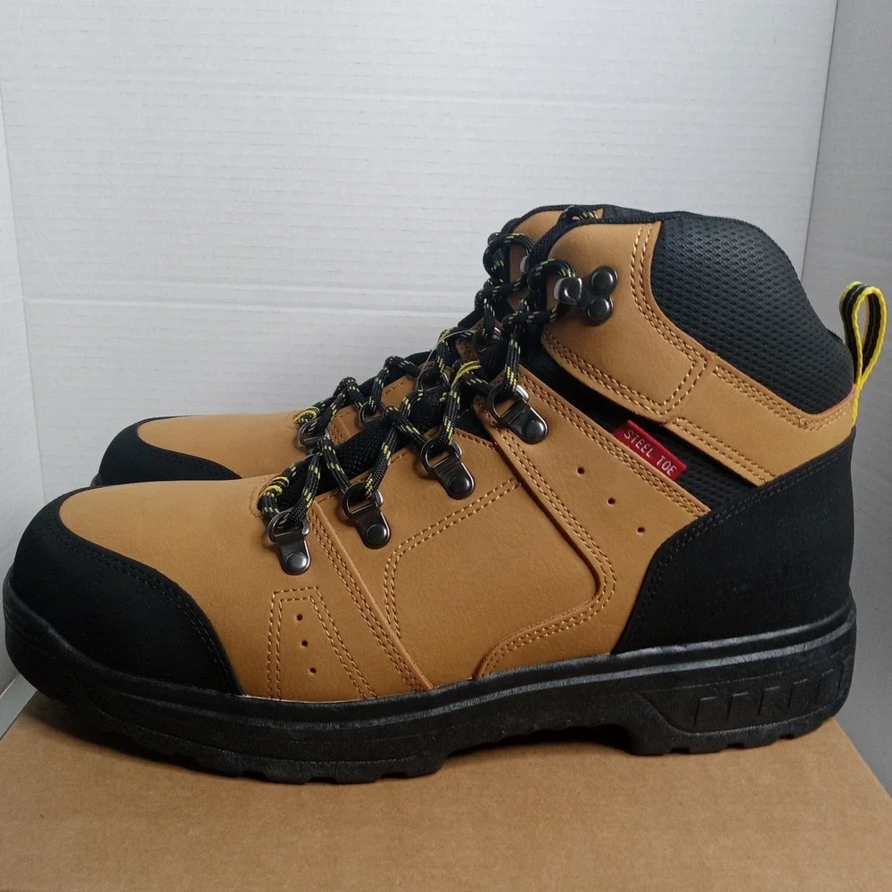 Brahma Appaloosa Steel Toe Work Boots Men's Size US 12 Anti-Fatigue Footbed NWB